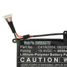 VHBW Notebook akkumulátor  Asus 0B200-03790000, UX482 BAT, C41N2004 - 4050 mAh 15,4 V Li-polymer