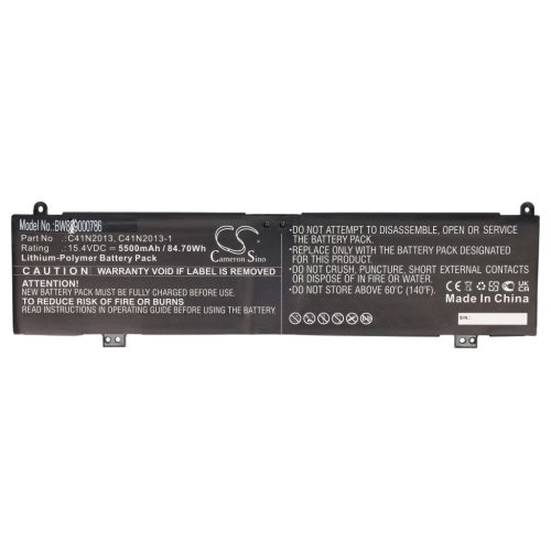 Notebook akkumulátor  Asus C41N2013, 0B200-03880200, 0B200-03880-100 - 5500 mAh 15,4 V Li-polymer