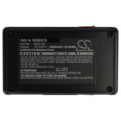   Gardena 8834-20 Fűnyíró Akkumulátor - 2500 mAh 18 V Li-Ion, Fekete/Piros