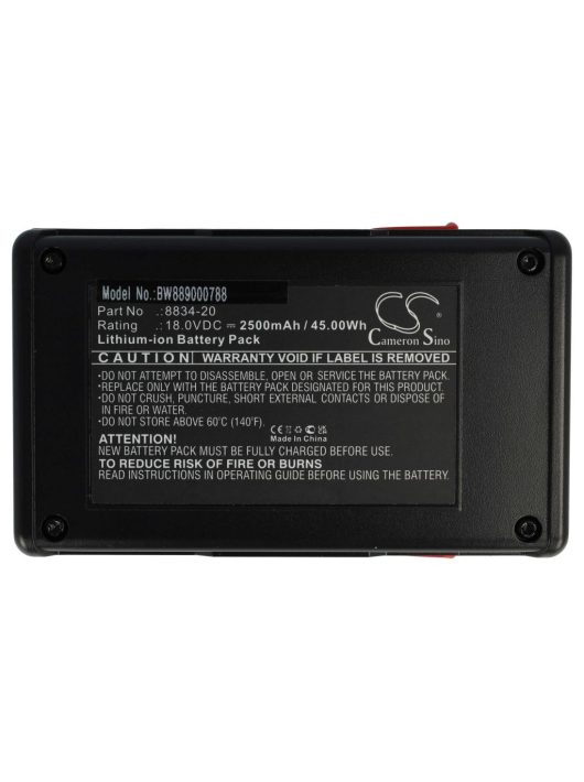 Gardena 8834-20 Fűnyíró Akkumulátor - 2500 mAh 18 V Li-Ion, Fekete/Piros