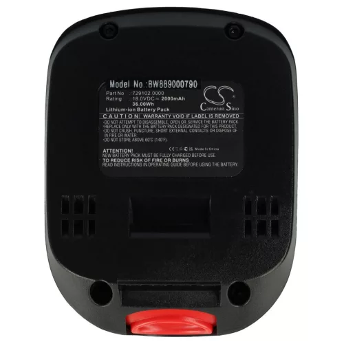 VHBW Akku für Sprühgeräte Gloria 729102 – 2000 mAh 18 V Li-Ion