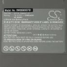 VHBW Akkumulátor Dyson 398006-01, 971450-06, 398857-01, 965171-02 típusokhoz - 2500 mAh, 18 V, Li-Ion