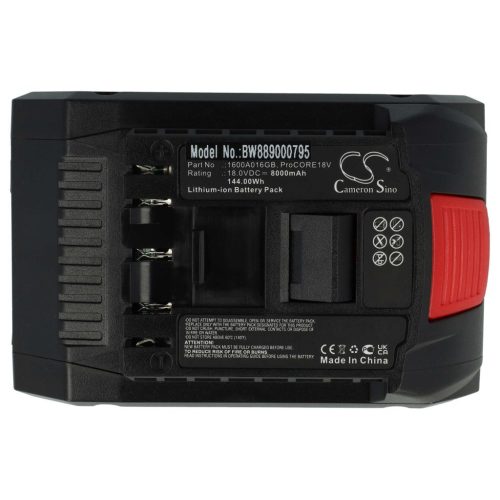 VHBW Electric Hand Tool Battery Bosch 1600A016GB, ProCORE18V - 8000 mAh, 18 V, Li-Ion