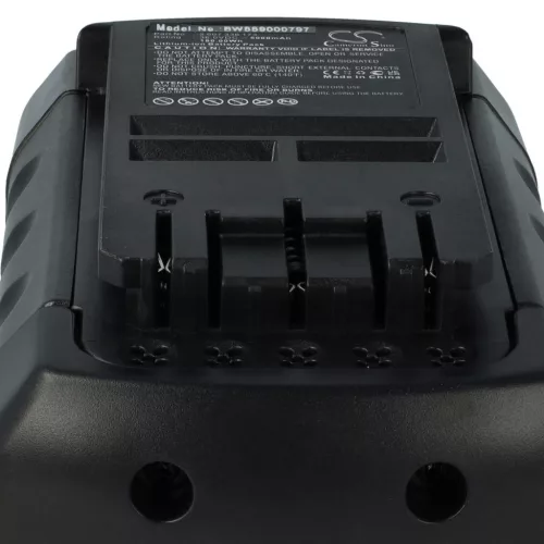 VHBW Bosch Lawn Mower Battery 2 607 336 173, 1600A0022N - 5000 mAh 36 V Li-Ion, Black/Red