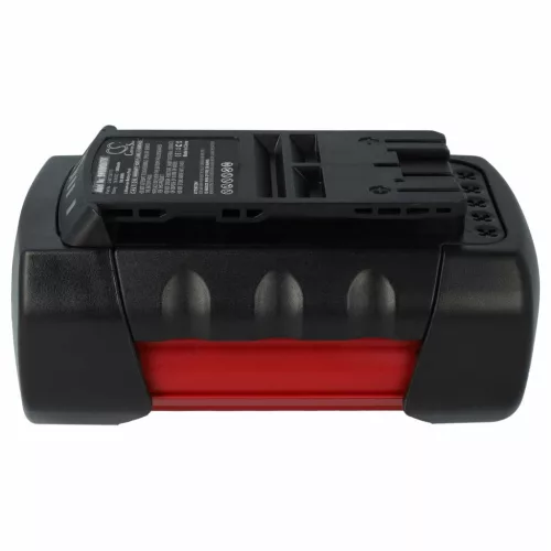 VHBW Bosch Lawn Mower Battery 2 607 336 173, 1600A0022N - 5000 mAh 36 V Li-Ion, Black/Red