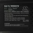 VHBW Greenworks G60B2 Lawn Mower Battery, 60V - 5Ah Li-Ion, 2918307, Black