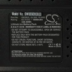   VHBW Greenworks GL500, GL600, G82B25, GL250, GL400 Battery Lawn Mower - 4000 mAh 82 V Li-Ion, Black
