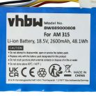 VHBW Lawn Mower Battery for Husqvarna Automower 310 models up to 2018 - 2600 mAh, 18.5 V Li-Ion - Gardening tool