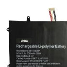 VHBW Notebook akkumulátor  jumper TH133K-MC, HW-3487265 - 5000 mAh 7,6 V Li-polimer