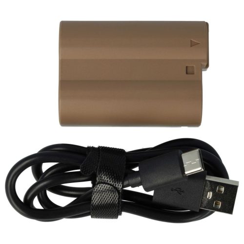 VHBW Nikon EN-EL15, EN-EL15A Akku - 2040 mAh, 7,2 V, Li-Ion mit Informationschip, USB-C-Anschluss