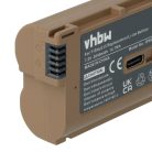 VHBW Nikon EN-EL15, EN-EL15A Akku - 2040 mAh, 7,2 V, Li-Ion mit Informationschip, USB-C-Anschluss