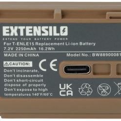   Nikon EN-EL15, EN-EL15b, EN-EL15A elem - 2250 mAh, 7,2 V, Li-Ion információs chippel USB porttal