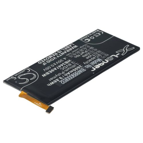 VHBW Mobile Phone Battery Huawei HB3447A9EBW, HB3447A9EBC - 2600 mAh 3.8 V Li-Polymer - Smartphone Battery