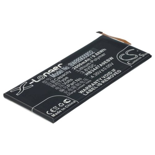 VHBW Mobile Phone Battery Huawei HB3447A9EBW, HB3447A9EBC - 2600 mAh 3.8 V Li-Polymer - Smartphone Battery