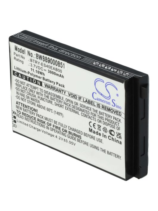 Vonalkód-leolvasó 82-118523-01, 82-118523-011 - 3000 mAh 3,7 V Li-polimer