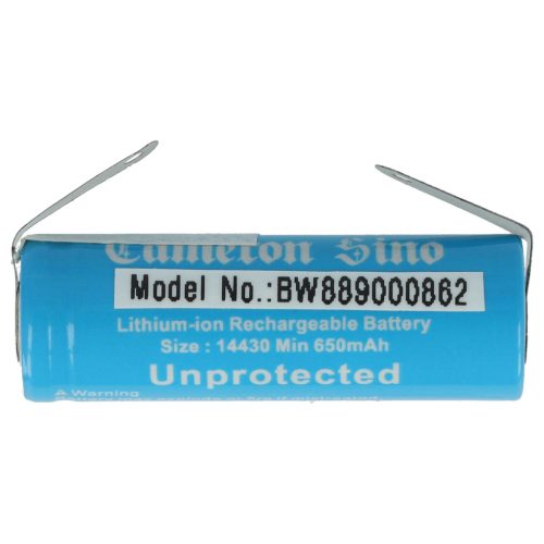 VHBW Reinigungsbürste Akku Philips 1607420908993 - 650 mAh 3,7 V Li-Ion