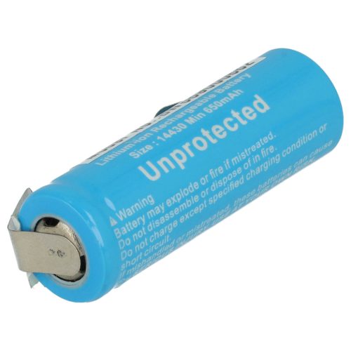 VHBW Reinigungsbürste Akku Philips 1607420908993 - 650 mAh 3,7 V Li-Ion