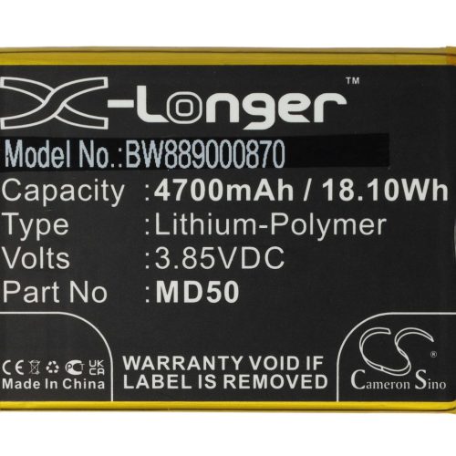 Mobiltelefon akkumulátor  Motorola MD50, SB18D00294 - 4700 mAh 3,85 V Li-polymer