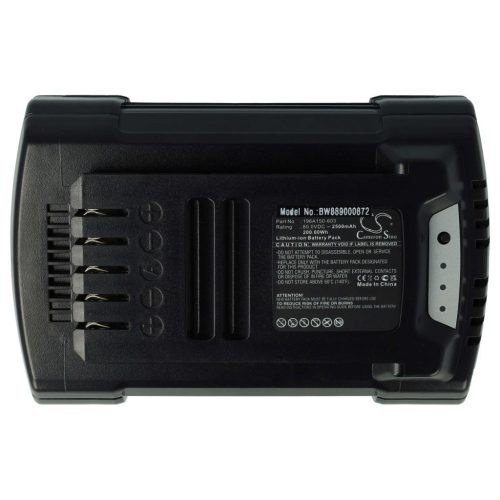 VHBW Cub Cadet Fűnyíró Akkumulátor 196A150-603 - 2500 mAh 80 V Li-Ion, Fekete