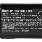 VHBW GPS Akku Garmin Zumo 590, 595 ersetzt 361-00077-00 - 1800 mAh 3,7 V Li-Ion