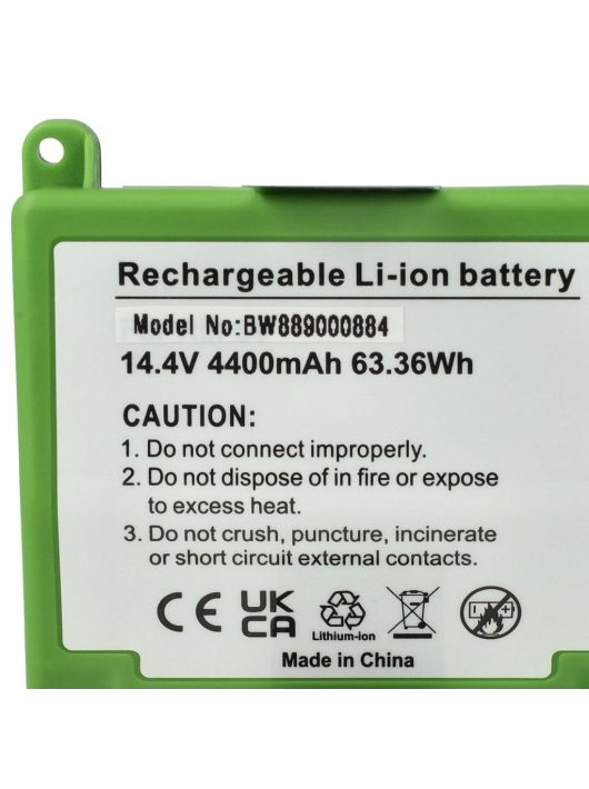 Akkumulátor iRobot 4650994-hez - 4400 mAh, 14,4 V, Li-Ion