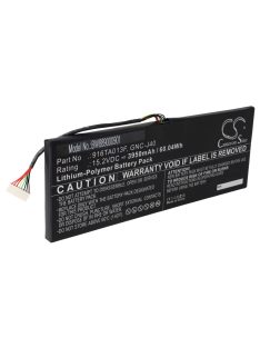   Notebook akkumulátor  Gigabyte 961TA013F - 3950 mAh 15,2 V Li-polimerhez