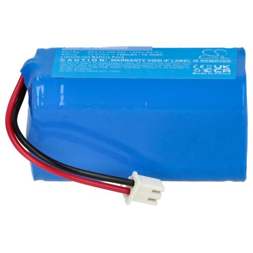 VHBW Akku für Ecovacs 201-1907-0302, 201-2005-0022, 14500-S41PJ - 700 mAh, 14,8 V, Li-Ion