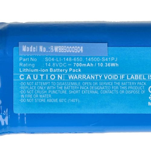 VHBW Akku für Ecovacs 201-1907-0302, 201-2005-0022, 14500-S41PJ - 700 mAh, 14,8 V, Li-Ion
