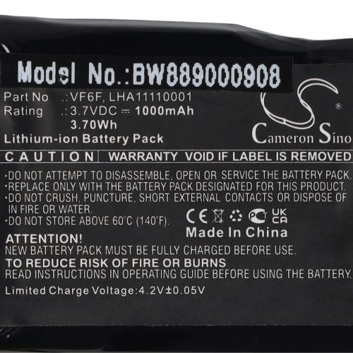 VHBW GPS Akku LHA11110001, VF6F - 1000 mAh 3,7 V Li-Ion