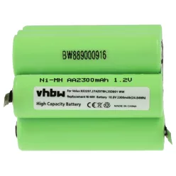   VHBW Roller Shutter Battery 833297, 27AZ07BH, 3SD B01 WW - 2300 mAh 10.8 V NiMH