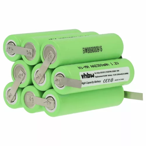 VHBW Roller Shutter Battery 833297, 27AZ07BH, 3SD B01 WW - 2300 mAh 10.8 V NiMH