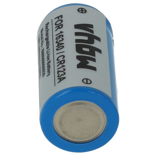 VHBW Akku 16340, DL123A, CR123R, CR17335, EL123AP, K123LA, CR17345, CR123A - 700 mAh 3,6 V Li-Ion