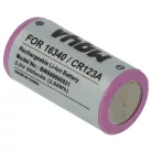VHBW Universal Battery 16340, DL123A, CR123R, CR17335, EL123AP, CR17345, CR123A - 800 mAh 3.6 V Li-Ion