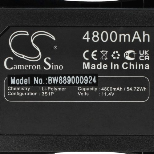 VHBW Drón akkumulátor  CFly D01011-hez – 4800 mAh 11,4 V Li-Ion