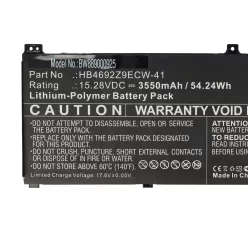   VHBW Honor HB4692Z9ECW-41 notebook battery - 3550 mAh 15.28 V Li-polymer