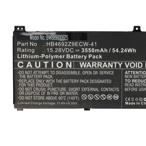 Honor HB4692Z9ECW-41 notebook akkumulátor  - 3550 mAh 15,28 V Li-polimer