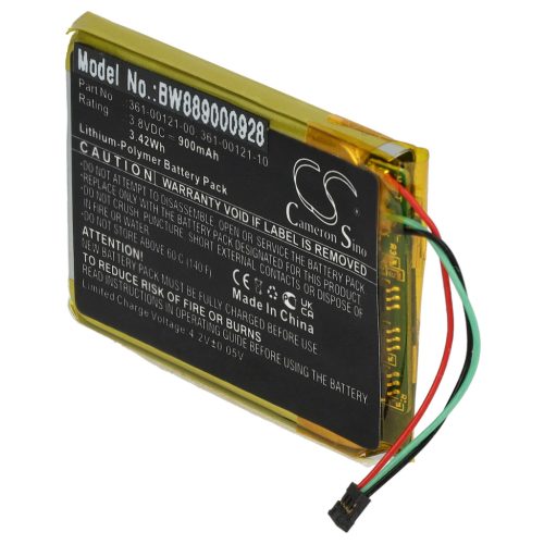 VHBW GPS Nachverfolgungsakku Garmin 361-00121-00, 361-00121-10 - 900 mAh 3,8 V Li-Polymer