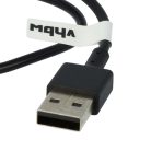 VHBW Fitbit Ace 3 Fitness Tracker Töltőkábel - USB, 30 cm, Fekete