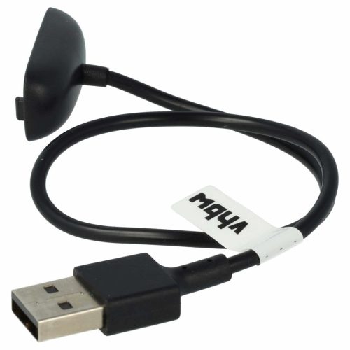 VHBW Fitbit Ace 3 Fitness Tracker Töltőkábel - USB, 30 cm, Fekete