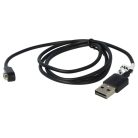 VHBW USB Charging Cable 2.5 mm Audio Connector, Aftershokz Aeropex, Black