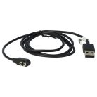 VHBW USB Charging Cable 2.5 mm Audio Connector, Aftershokz Aeropex, Black
