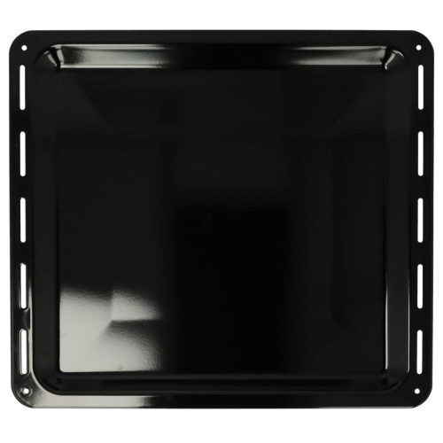 VHBW AEG 3423981020 Tray - 42.2 x 37.6 x 2 cm, Non-Stick Coating, Enamelled Black