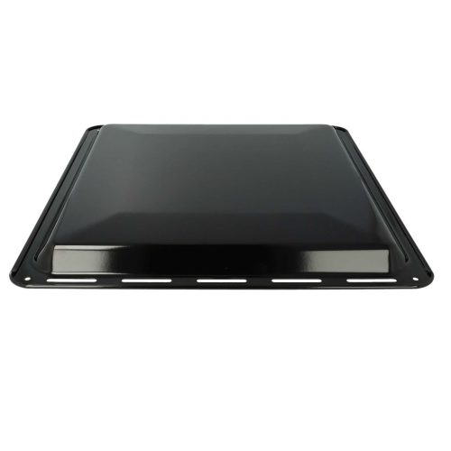 VHBW AEG 3423981020 Tray - 42.2 x 37.6 x 2 cm, Non-Stick Coating, Enamelled Black