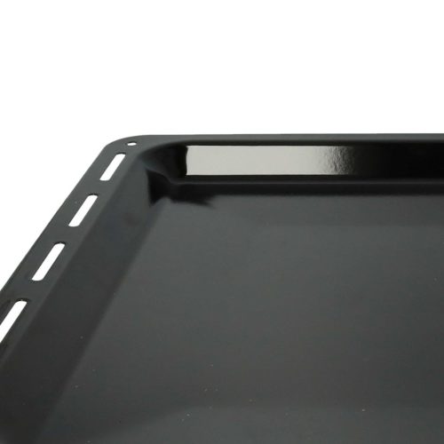 VHBW AEG 3423981020 Tray - 42.2 x 37.6 x 2 cm, Non-Stick Coating, Enamelled Black
