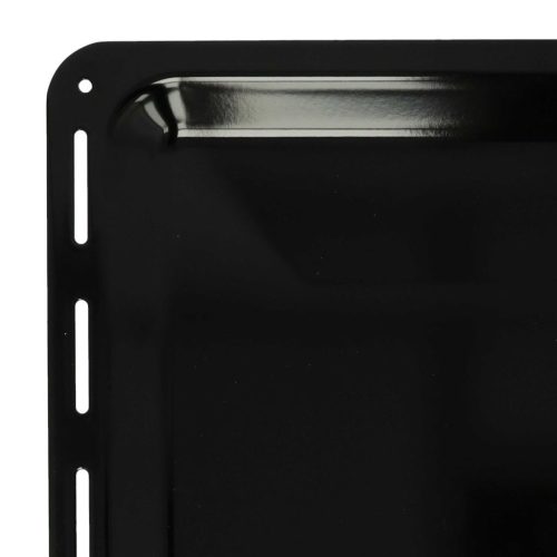 VHBW AEG 3423981020 Tray - 42.2 x 37.6 x 2 cm, Non-Stick Coating, Enamelled Black