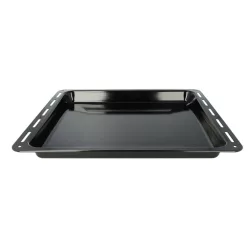   VHBW AEG 3423981020 Baking Tray - 42.2 x 37.6 x 4 cm, Non-Stick Coating, Enamelled Black