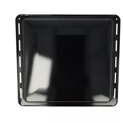 VHBW AEG 3423981020 Baking Tray - 42.2 x 37.6 x 4 cm, Non-Stick Coating, Enamelled Black