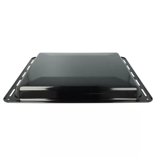 VHBW AEG 3423981020 Baking Tray - 42.2 x 37.6 x 4 cm, Non-Stick Coating, Enamelled Black