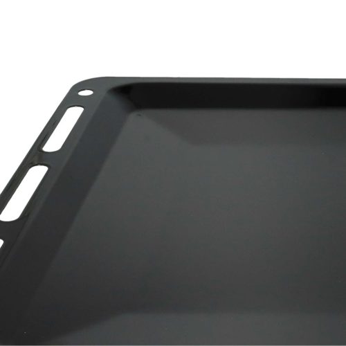 VHBW Bosch 1101433 Baking Tray - 45.5 x 36.1 x 2 cm, Non-Stick Coating, Enamelled Black