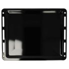 VHBW Bosch 1101433 Baking Tray - 45.5 x 36.1 x 2 cm, Non-Stick Coating, Enamelled Black